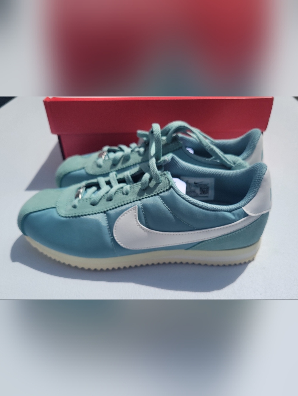 Womens 6.5/Youth 5.5 Nike Cortez TXT (GS) sneakers in Cannon/Sail-Alabaster NIB - Picture 7 of 7